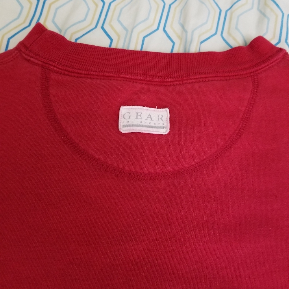Vintage Mercedes Benz Embroidered Sweatshirt Red - Picture 5 of 8